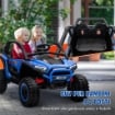MACCHINA ELETTRICA PER BAMBINI 3-8 ANNI 24V CON GUIDA MANUALE E TELECOMANDO VELOCITÀ 5-7KM/H BLU
