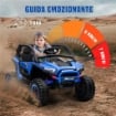 MACCHINA ELETTRICA PER BAMBINI 3-8 ANNI 24V CON GUIDA MANUALE E TELECOMANDO VELOCITÀ 5-7KM/H BLU