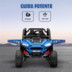 MACCHINA ELETTRICA PER BAMBINI 3-8 ANNI 24V CON GUIDA MANUALE E TELECOMANDO VELOCITÀ 5-7KM/H BLU