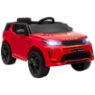 MACCHINA ELETTRICA PER BAMBINI A LICENZA LAND ROVER CON FARI CLACSON E CINTURA 106X65.5X51 CM ROSSO