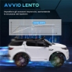 MACCHINA ELETTRICA PER BAMBINI A LICENZA LAND ROVER CON FARI CLACSON E CINTURA106X65.5X51 CM BIANCO