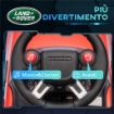 MACCHINA PER BAMBINI CON LICENZA LAND ROVER 6V FUNZIONAMENTO ELETTRICO E A SPINTA VELOCITÀ 3KM/H ROSSO