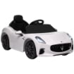 MACCHINA PER BAMBINI 12V MASERATI GRAN TURISMO FOLGORE CON TELECOMANDO ETÀ 3-5 ANNI BIANCO