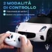 MACCHINA PER BAMBINI 12V MASERATI GRAN TURISMO FOLGORE CON TELECOMANDO ETÀ 3-5 ANNI BIANCO