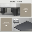 MOBILE COLONNA BAGNO CON 2 ARMADIETTI CON RIPIANI REGOLABILI E CASSETTO 34X32X190 CM BIANCO