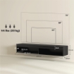 MOBILE PORTA TV FINO 75" SOSPESO CON LUCI LED 16 COLORI E TELECOMANDO 180X40X30 CM NERO