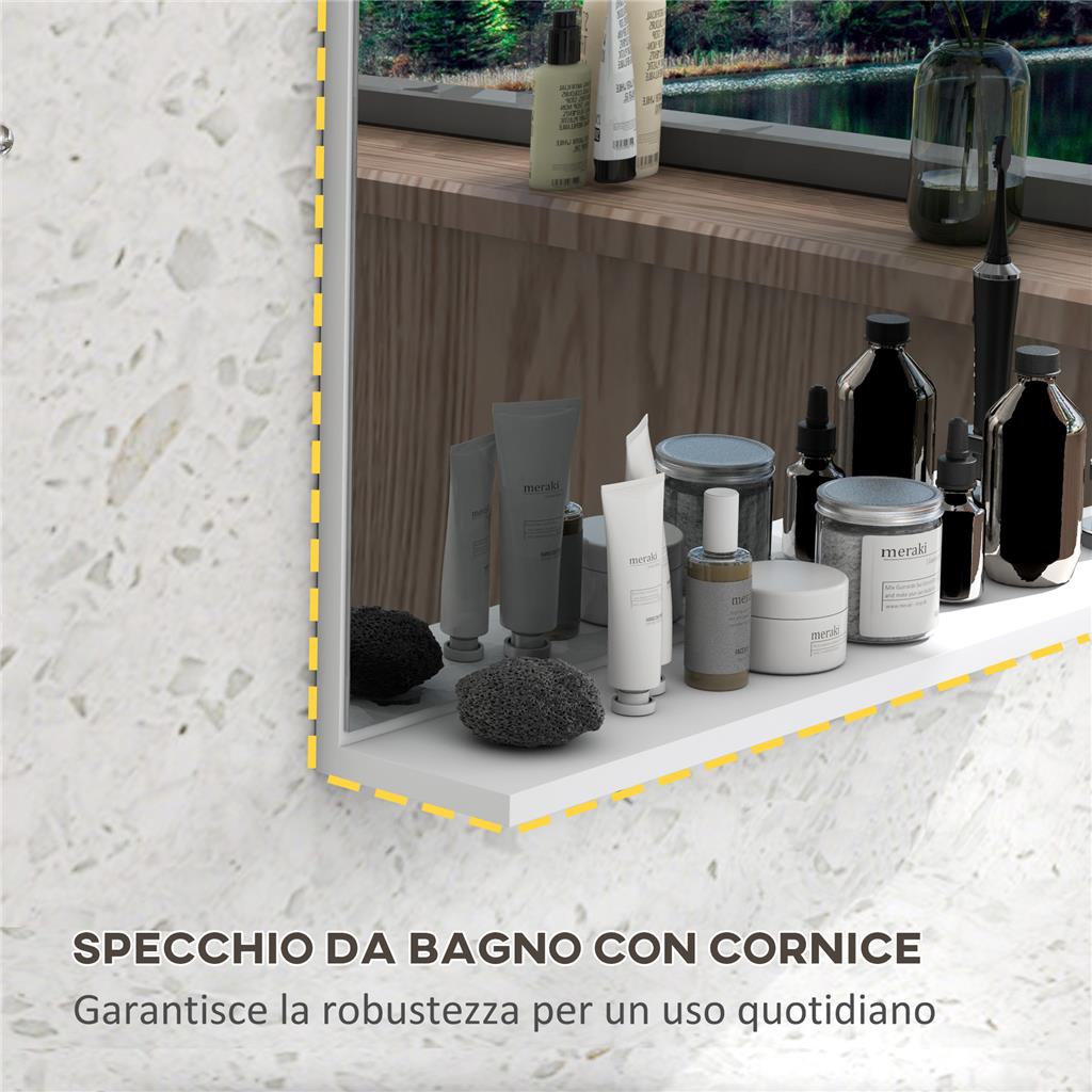 Specchio da Parete Lungo, Specchio da Terra Appendere con Cornice in Lega di Alluminio e Ganci, Per Camera da Letto e Soggiorno, 160 x 40 cm ( | Leroy Merlin