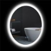 SPECCHIO BAGNO CON LUCI LED REGOLABILI CONTROLLO TOUCH E DESIGN ANTIAPPANNAMENTO Ø 60 CM