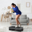 STEPPER FITNESS REGOLABILE A 10.5/15.5/20.5 CM CON SUPERFICIE ANTISCIVOLO E CAPACITÀ 250 KG GRIGIO
