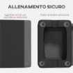 STEPPER FITNESS REGOLABILE A 10.5/15.5/20.5 CM CON SUPERFICIE ANTISCIVOLO E CAPACITÀ 250 KG GRIGIO