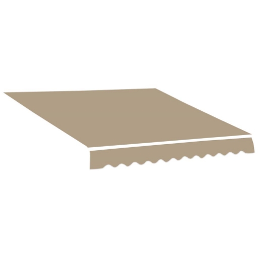 TELO DI RICAMBIO PER TENDA A BRACCI IN POLIESTERE ANTI UV DA 4X2.5M BEIGE