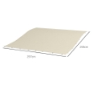 TELO DI RICAMBIO PER PERGOLA DA GIARDINO 2.5X3 M CON 8 FORI DI DRENAGGIO IN POLIESTERE 297X243 CM BEIGE