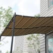 TELO DI RICAMBIO PER PERGOLA DA GIARDINO 2.5X3 M CON 8 FORI DI DRENAGGIO IN POLIESTERE 297X243 CM BEIGE