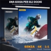 TELO PROIETTORE MOTORIZZATO DA 92 POLLICI CON TELECOMANDO IN PLASTICA E METALLO 189.5X8X189.5 CM BIANCO