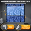 TELO PROIETTORE MOTORIZZATO DA 92 POLLICI CON TELECOMANDO IN PLASTICA E METALLO 189.5X8X189.5 CM BIANCO