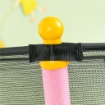 TAPPETO ELASTICO PER BAMBINI CON INGRESSO A CERNIERA E PALI IMBOTTITI IN ACCIAIO PP E EPE Ø 163.5X190 CM ROSA