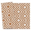 TAPPETO ESTERNO PER BALCONE E TERRAZZA REVERSIBILE CON FANTASIA GEOMETRICA 182X274 CM MARRONE E BIANCO