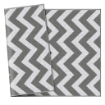 TAPPETO DA ESTERNO REVERSIBILE CON FANTASIA GEOMETRICA 121X182 CM GRIGIO E BIANCO