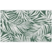 TAPPETO ESTERNO PER BALCONE E TERRAZZA REVERSIBILE CON FANTASIA A FOGLIE 152X243 CM VERDE E BIANCO
