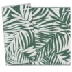 TAPPETO ESTERNO PER BALCONE E TERRAZZA REVERSIBILE CON FANTASIA A FOGLIE 152X243 CM VERDE E BIANCO