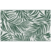 TAPPETO ESTERNO PER BALCONE E TERRAZZA REVERSIBILE CON FANTASIA A FOGLIE 152X243 CM VERDE E BIANCO