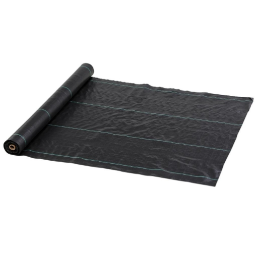 TELO PER PACCIAMATURA 100X1 M TRASPIRANTE E ANTI-UV IN POLIPROPILENE NERO