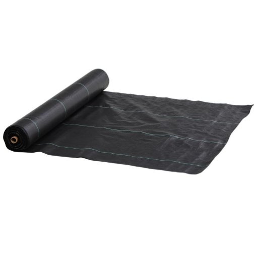 TELO PER PACCIAMATURA 100X2 M TRASPIRANTE E ANTI-UV IN POLIPROPILENE NERO