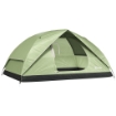 TENDA DA CAMPEGGIO PER 3 PERSONE IMPERMEABILE CON TASCHE GANCIO PER LANTERNA E BORSA DI TRASPORTO VERDE