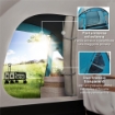 TENDA DA CAMPEGGIO 3 PERSONE CON CAMERA E VERANDA IMPERMEABILE 3000MM E BORSA DI TRASPORTO AZZURRO
