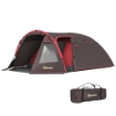 TENDA DA CAMPEGGIO DA 2-4 PERSONE CON STANZE SEPARATE IMPERMEABILE CON DOPPIE PORTE GRIGIO
