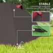 TENDA DA CAMPEGGIO DA 2-4 PERSONE CON STANZE SEPARATE IMPERMEABILE CON DOPPIE PORTE GRIGIO