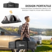 TENDA DA CAMPEGGIO 6 POSTI CON 2 STANZE SEPARATE POLIESTERE E FIBRA DI VETRO 450X215X180 CM GRIGIO