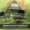 TENDA DA CAMPEGGIO PER 3 PERSONE IMPERMEABILE CON TASCA GANCIO PER LANTERNA E BORSA 2X2X1.35M ARANCIONE