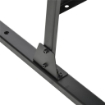 PARAVENTO DA ESTERNO IN ACCIAIO CON MOTIVI A SALICE E 2 PIEDINI 122X45X198 CM NERO