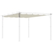 TETTUCCIO DI RICAMBIO PER PERGOLA GAZEBO DA GIARDINO DA 3X4 M IN POLIESTERE CREMA