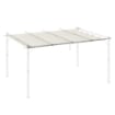 TETTUCCIO DI RICAMBIO PER PERGOLA GAZEBO DA GIARDINO DA 3X4 M IN POLIESTERE CREMA