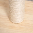 TIRAGRAFFI PER GATTI CON PALO IN SISAL ALTO 60 CM E BASE IN TRUCIOLATO BEIGE