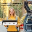 PIASTRA A GAS IN ACCIAIO SMALTATO CON 3 BRUCIATORI POTENZA 7.5KW 3 ZONE DI COTTURA E COPERCHIO NERO