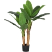 PIANTA ARTIFICIALE DI BANANO ALTA 120 CM CON VASO INCLUSO PER INTERNI VERDE
