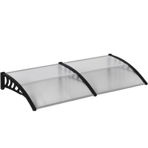 PENSILINA DA ESTERNO PER FINESTRE E PORTE IN POLICARBONATO E ALLUMINIO 200X100X26 CM TRASPARENTE