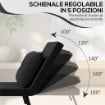 POLTRONA LETTO 3 IN 1 CON SCHIENALE RECLINABILE IN 5 POSIZIONI E CUSCINO 63X73X81 CM NERO