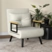 POLTRONA LETTO 3 IN 1 CON SCHIENALE RECLINABILE E CUSCINO IN TESSUTO EFFETTO VELLUTO 63X73X81 CM CREMA