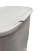 CONTENITORE MONTE BIANCO MULTIUSO CON RILIEVO E FANTASIA IN COLORAZIONE TORTORA 50LT 40X36X54 CM 