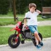 MOTO ELETTRICA PER BAMBINI CON ROTELLE E INDICATORE DI CARICA IN PP E METALLO 107X56X70 CM ROSSO