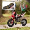 MOTO ELETTRICA PER BAMBINI CON ROTELLE E INDICATORE DI CARICA IN PP E METALLO 107X56X70 CM ROSSO