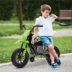 MOTO ELETTRICA PER BAMBINI CON ROTELLE E INDICATORE DI CARICA IN PP E METALLO 107X56X70 CM VERDE