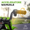 MOTO ELETTRICA PER BAMBINI CON ROTELLE E INDICATORE DI CARICA IN PP E METALLO 107X56X70 CM VERDE