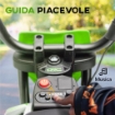 MOTO ELETTRICA PER BAMBINI CON ROTELLE E INDICATORE DI CARICA IN PP E METALLO 107X56X70 CM VERDE