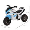MOTO GIOCATTOLO CAVALCABILE A 3 RUOTE PER BAMBINI 18-36 MESI STILE POLIZIA CON MUSICA E FARI AZZURRO
