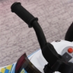 MOTO GIOCATTOLO CAVALCABILE A 3 RUOTE PER BAMBINI 18-36 MESI STILE POLIZIA CON MUSICA E FARI AZZURRO